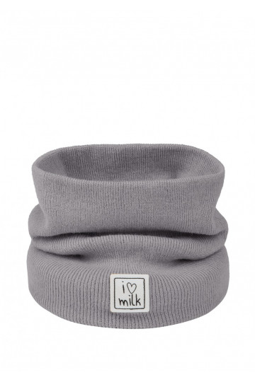 Kids grey knitted snood