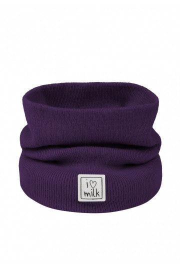 Kids purple knitted snood