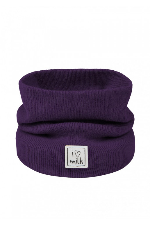 Kids purple knitted snood