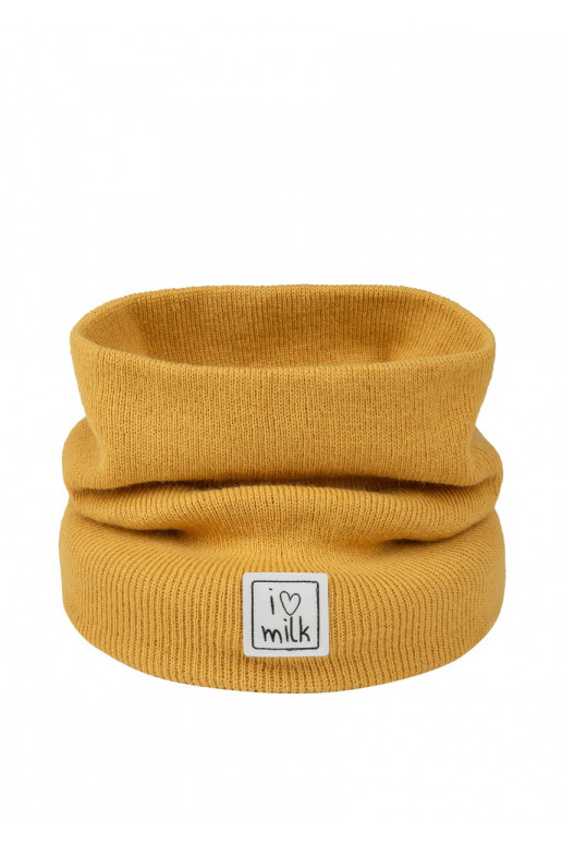 Kids yellow knitted snood