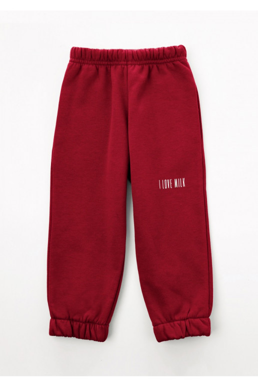 Pure - Cherry red kids sweatpants