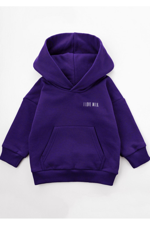 Pure - Deep purple kids hoodie