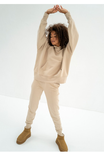 Hoody - Sand beige sweatpants 2