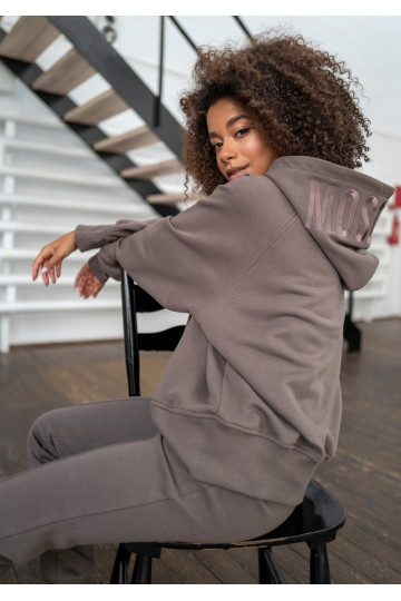 Tan oversized hoodie outlet