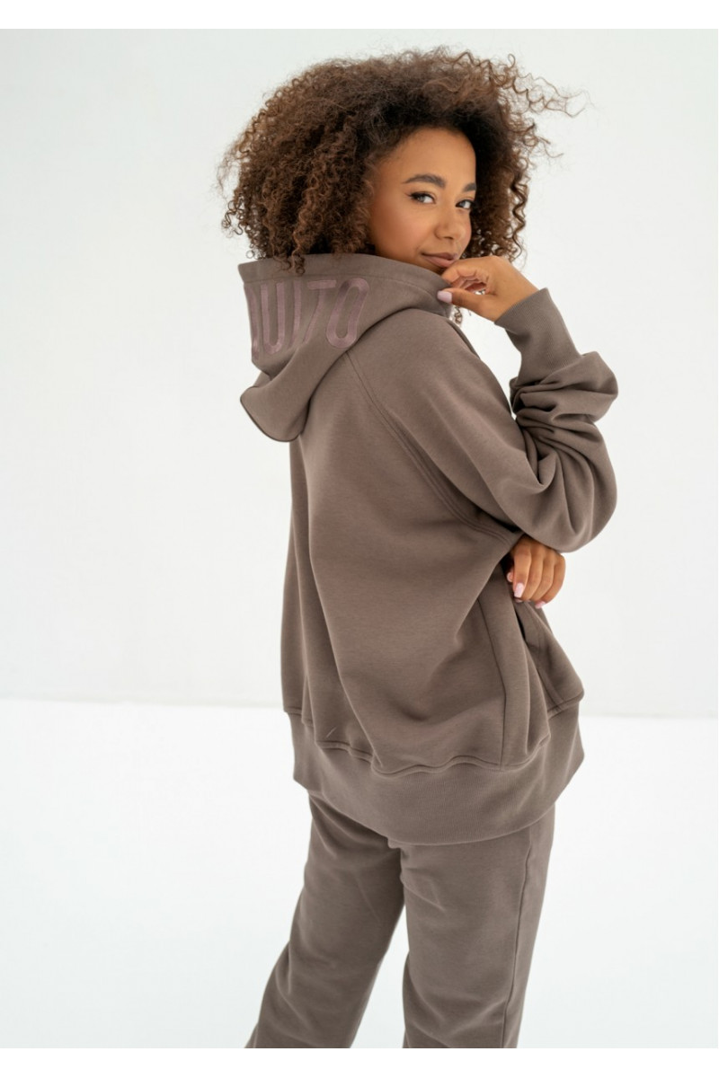 Tan oversized hoodie outlet