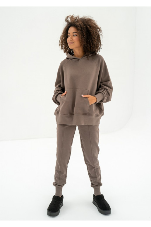 Brown sweatshirt and sweatpants hotsell