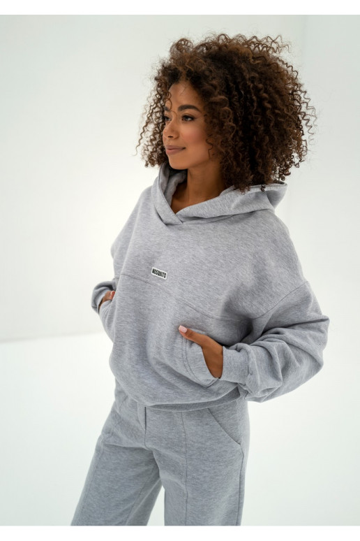 Camp - Grey melange hoodie