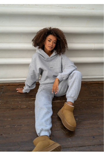 Camp - Grey melange hoodie 2