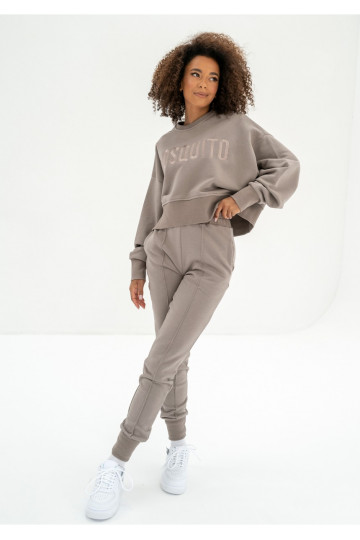 Hoody - Simply taupe sweatpants 2