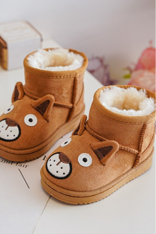 Children's Insulated Boots Snow Boots Camel Vavena