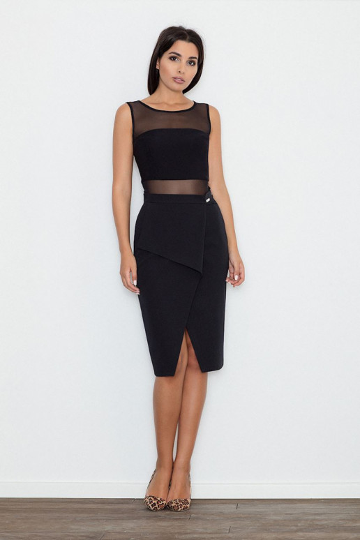 Klasikinis sijonas juodos spalvos