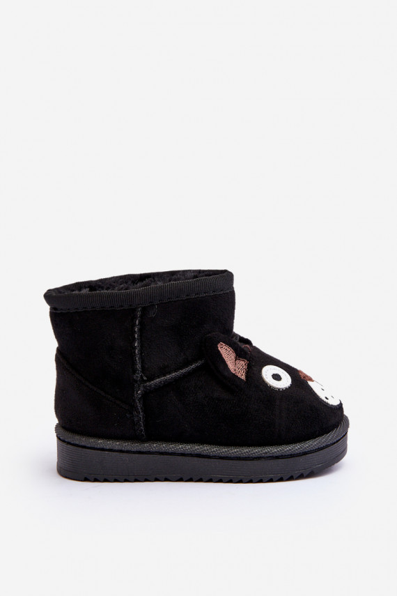 Children's Padded Snow Boots Black Vavena