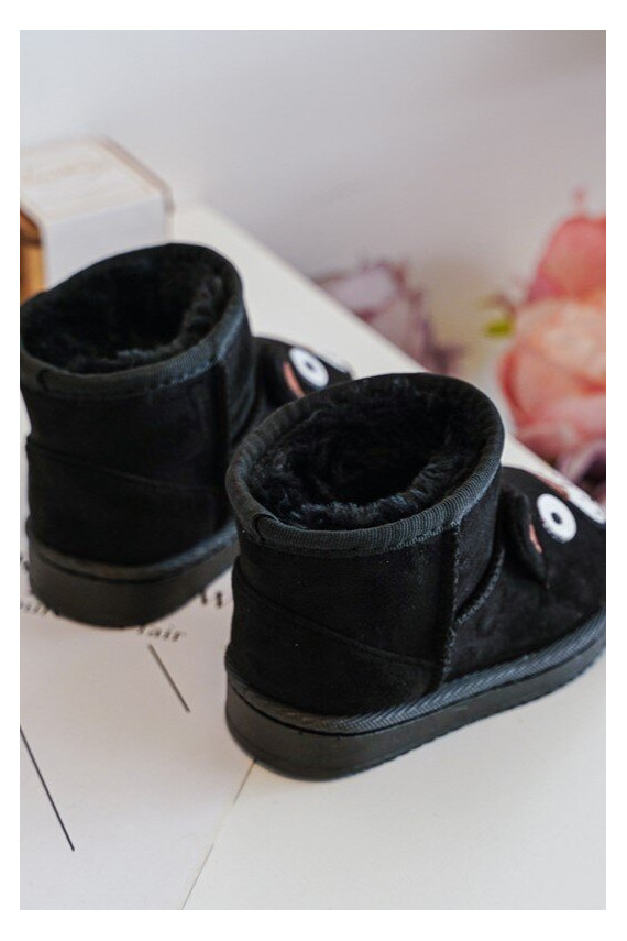 Children's Padded Snow Boots Black Vavena
