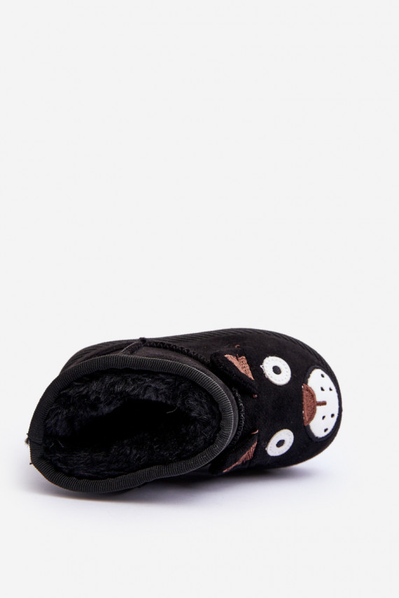 Children's Padded Snow Boots Black Vavena