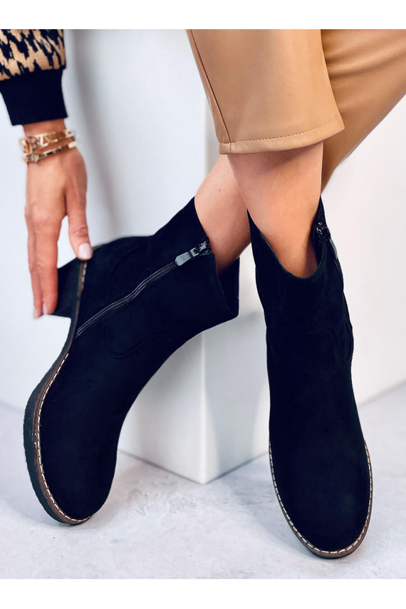 Boots with a rubber heel LINZI BLACK