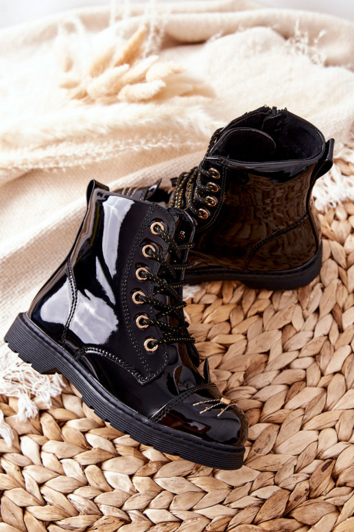 Children's black boots Children's black boots