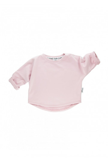 Powder pink basic kids sweatshirt 2