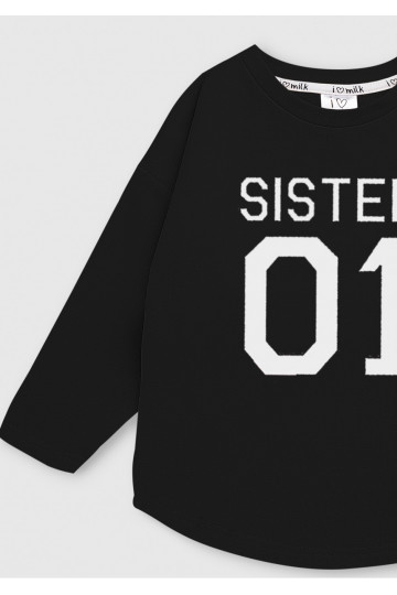 Black kids sweatshirt &quot;sister 01&quot; 2
