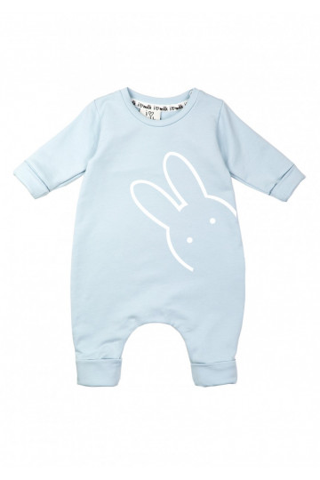 Light blue long sleeved romper &quot;bunny&quot;