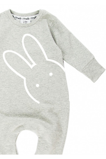 Melange grey long sleeved romper &quot;bunny&quot; 2