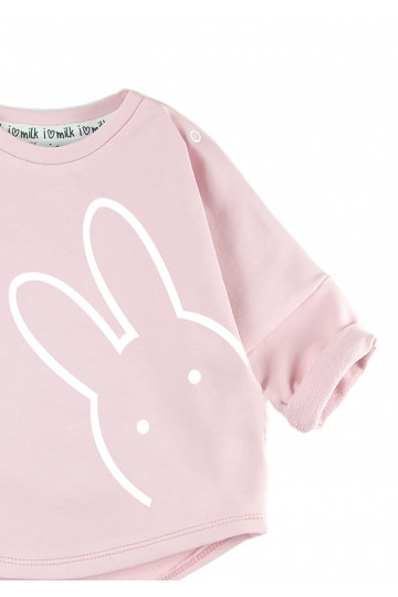 Powder pink kids sweatshirt &quot;bunny&quot; 2