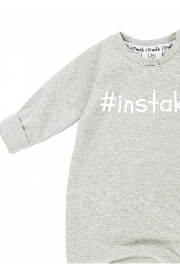 Melange grey long sleeved romper &quot;instakid&quot; 2