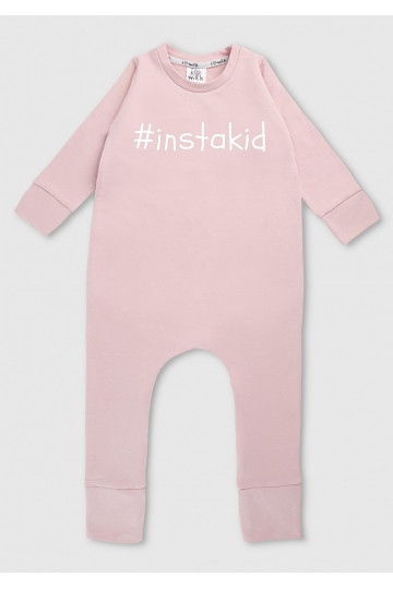 Powder pink long sleeved romper &quot;instakid&quot; 2