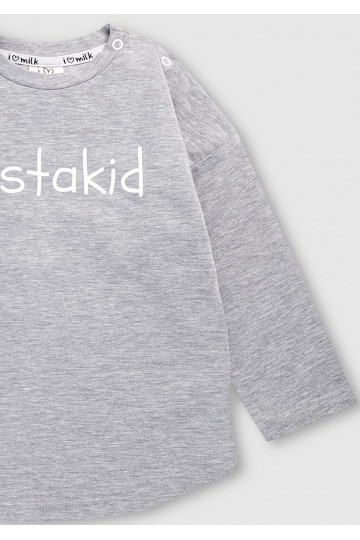Melange grey kids sweatshirt &quot;instakid&quot; 2