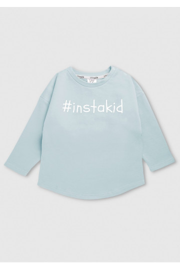 Light blue kids sweatshirt &quot;instakid&quot; 2