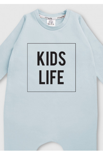 Light blue long sleeved romper &quot;kids life&quot; 2