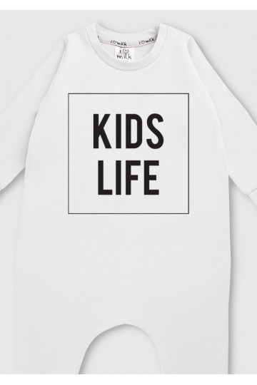 White long sleeved romper &quot;kids life&quot; 2