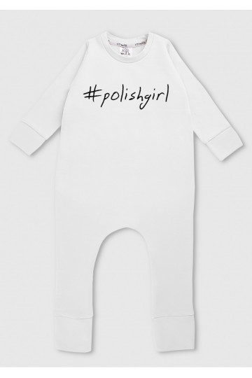 White long sleeved romper &quot;polishgirl&quot; 2