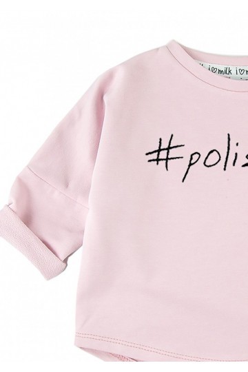 Powder pink kids sweatshirt &quot;polishgirl&quot; 2