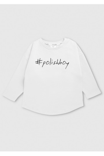White kids sweatshirt &quot;polishboy&quot;