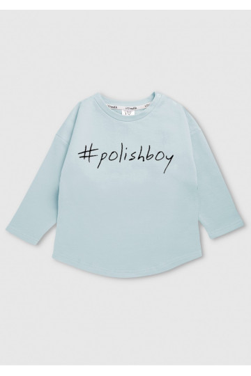 Light blue kids sweatshirt &quot;polishboy&quot;