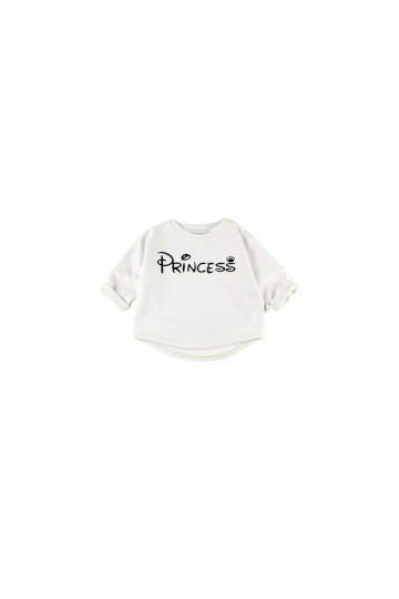 White kids sweatshirt &quot;princess&quot;