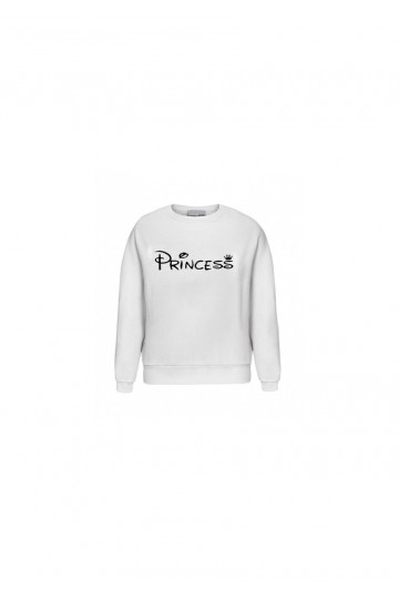 White sweatshirt &quot;princess&quot;