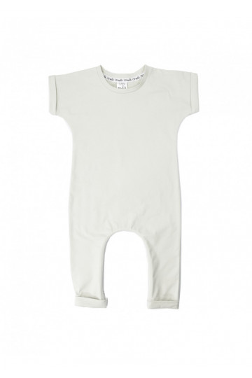 White short sleeved basic romper