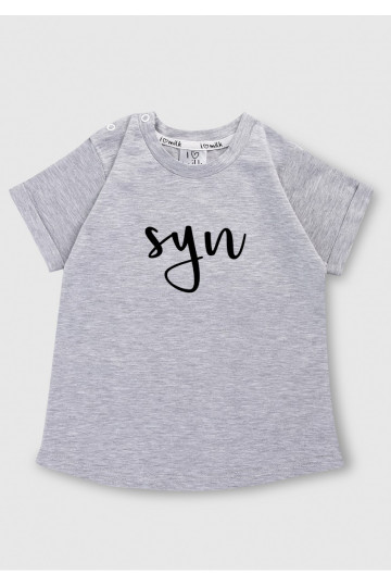 Melange grey kids T-shirt