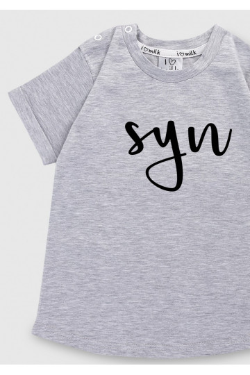 Melange grey kids T-shirt 2