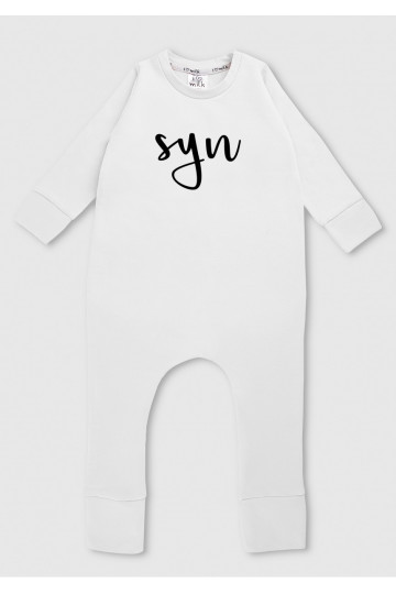 White &quot;SYN&quot; long sleeves romper 2