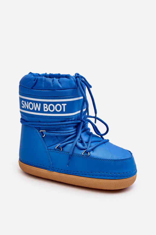 Women's tied snow boots blue Soia