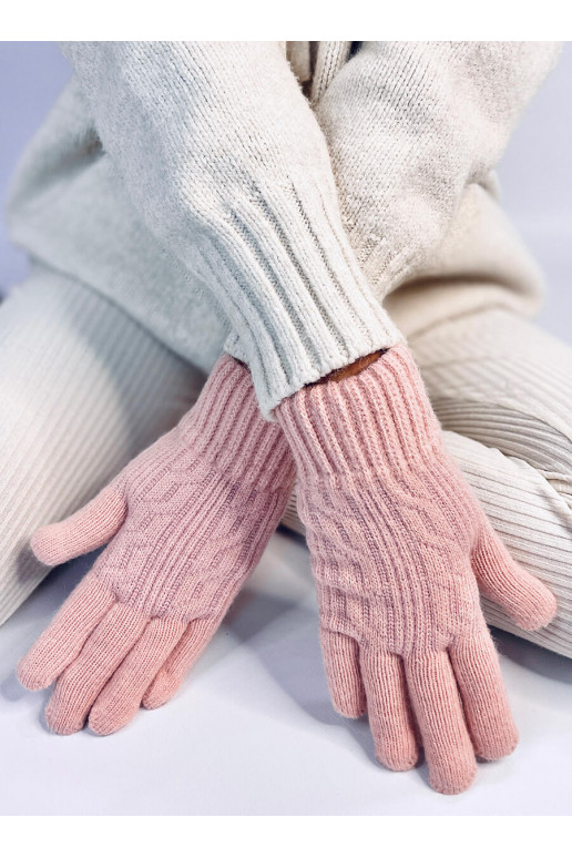 Women's gloves BRAID pink