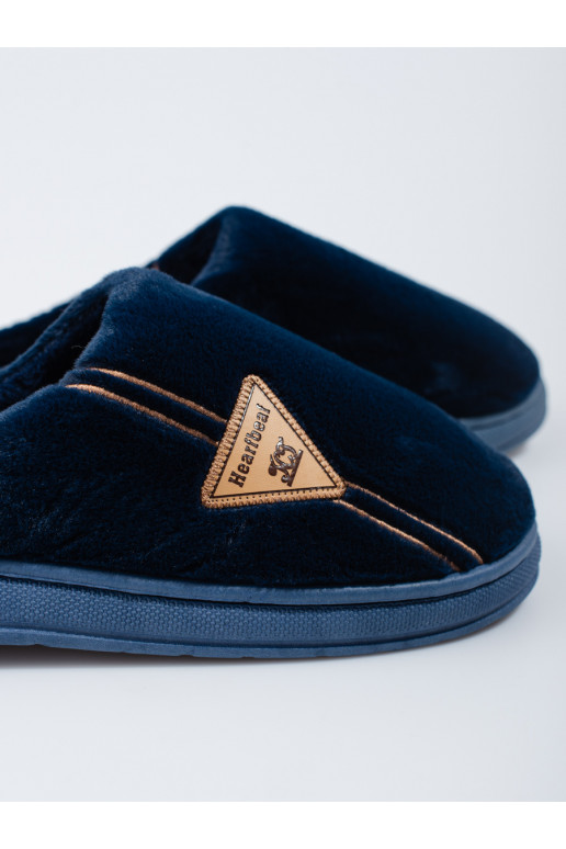 warm blue men's slippers Shelovet