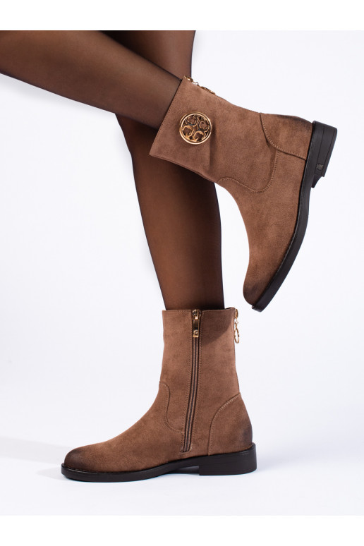 beige of suede women's boots Potocki