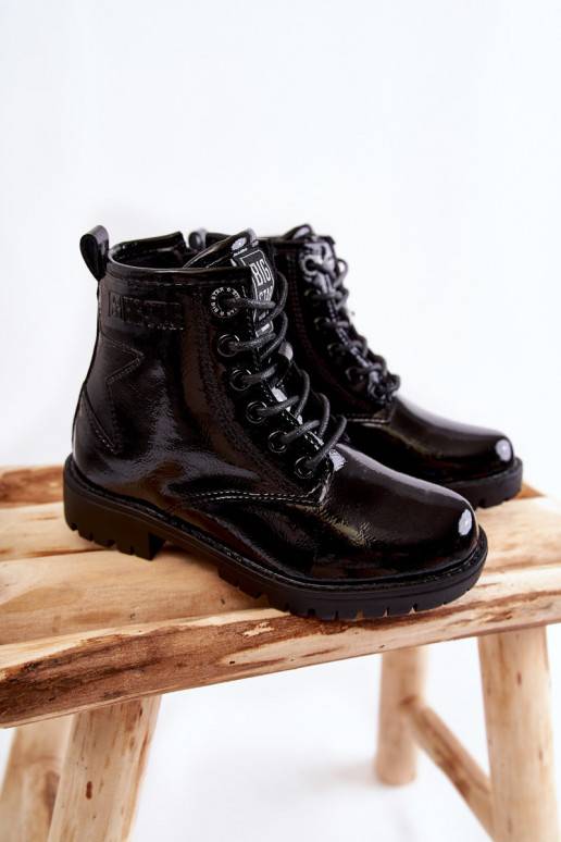 Children's Lacquered Warm Boots Big Star II374045 Black Children's Lacquered Warm Boots Big Star II374045 Black
