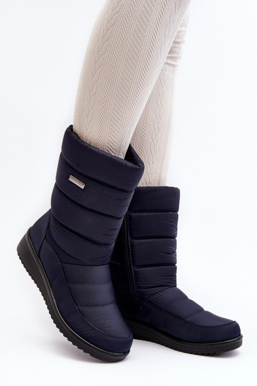 Warm Wedge Snow Boots Black Calena