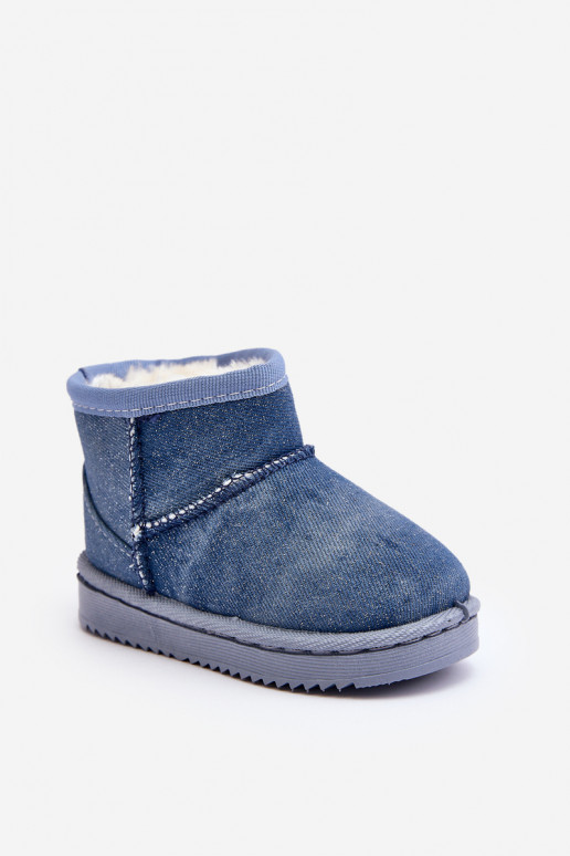 Children's Snow Boots with Blue Glitter Sulinne