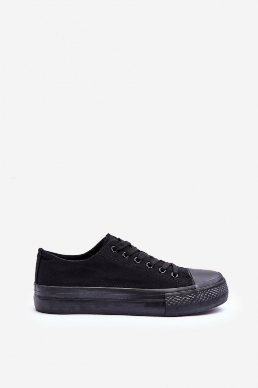 Low Classic Sneakers on Platform Black Jazlyn Low Classic Sneakers on Platform Black Jazlyn