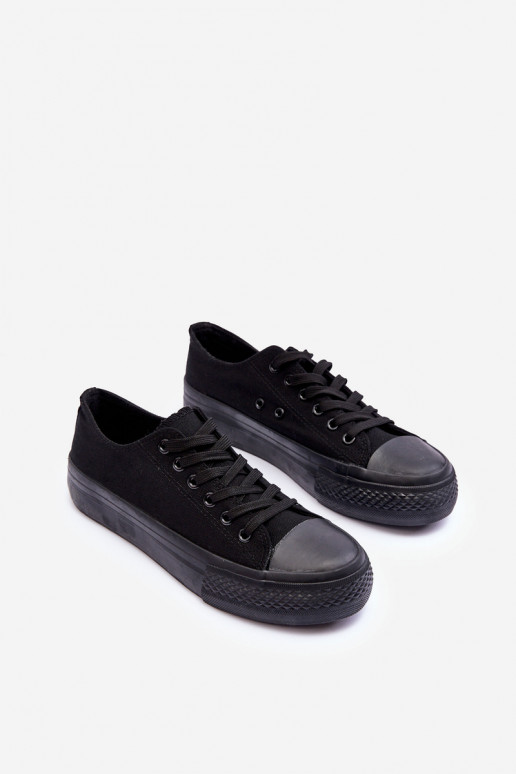 Low Classic Sneakers on Platform Black Jazlyn Low Classic Sneakers on Platform Black Jazlyn
